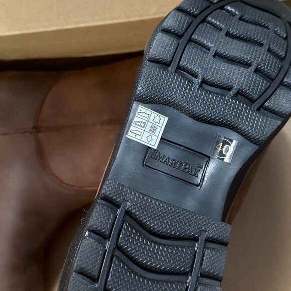 New SmartEquine SmartPak Equestrian Equine Women's Waterproof Leather Work Boots - Picture 6 of 9